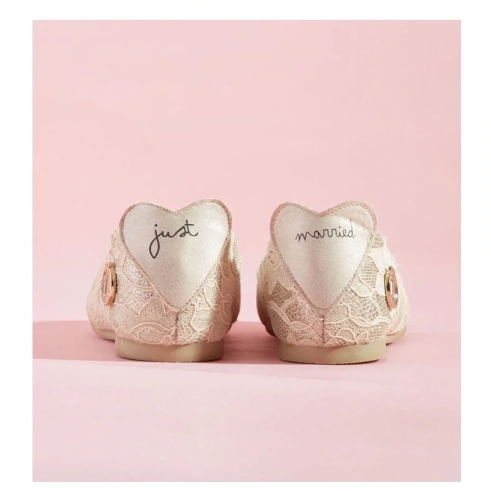 Pink Lace Ballet Flats